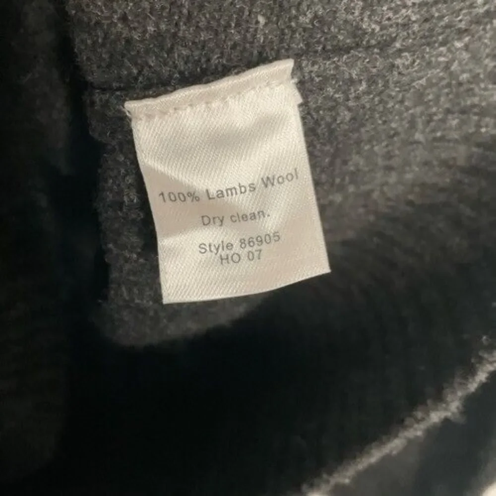 Vintage J. Crew V-Neck Sweater Mens Size Large Black Lambswool Knit Pullover Y2K